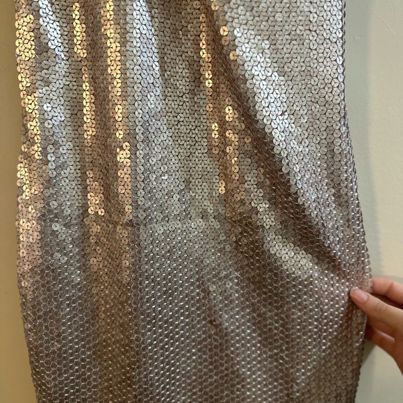 Frederick's of Hollywood Silver Sequin Bodycon Mini Dress - Picture 5 of 9